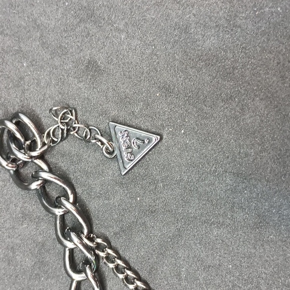 Guess chain bracelet ring multicolored rhinestone - Picture 3 of 4